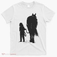 Girl With Horse T-Shirt thumb 0