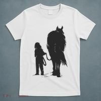 Girl With Horse T-Shirt thumb 5