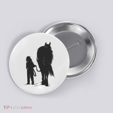 Girl With Horse Button