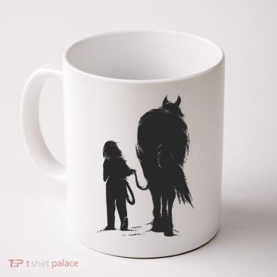 Girl With Horse Coffee Mug