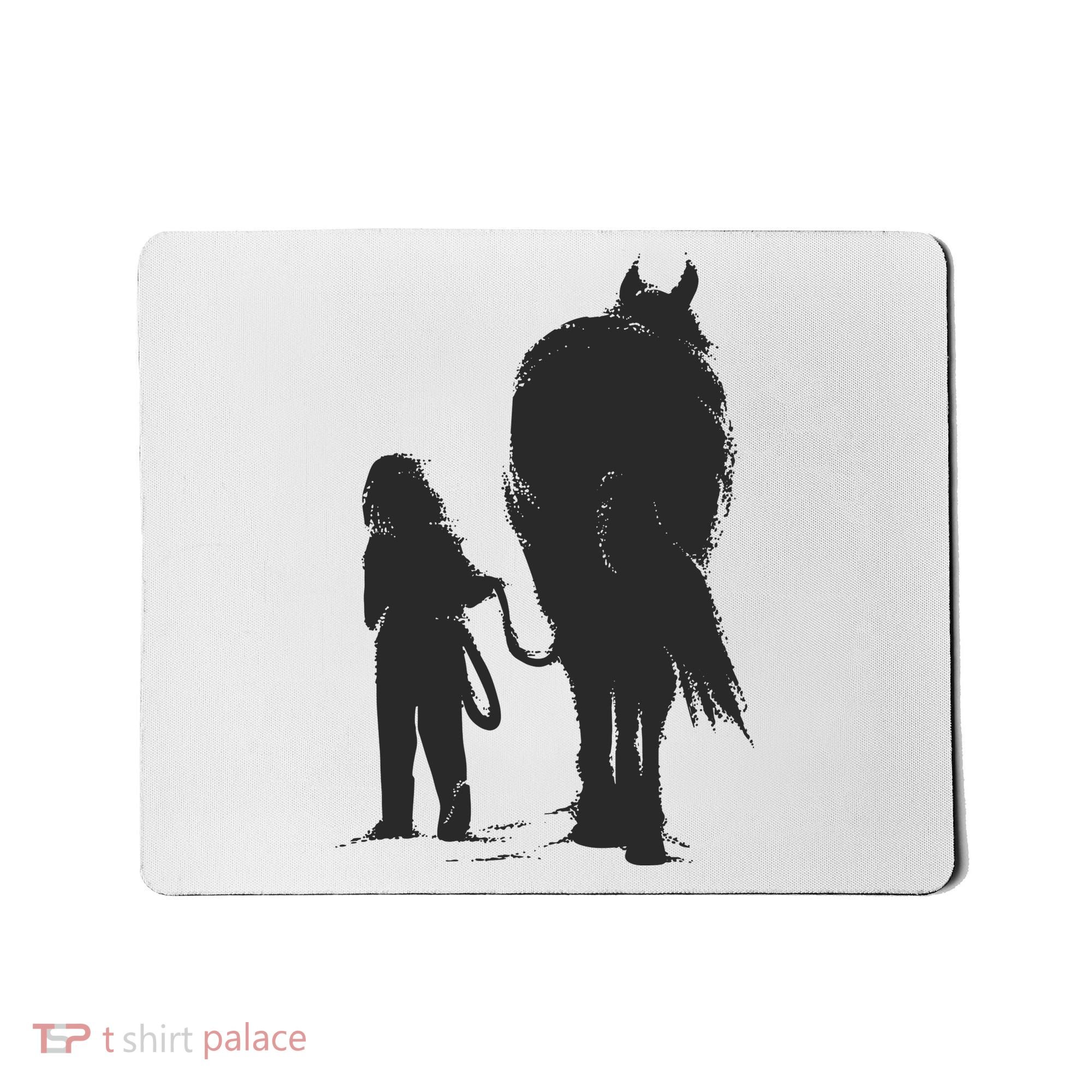 Girl With Horse Mousepad