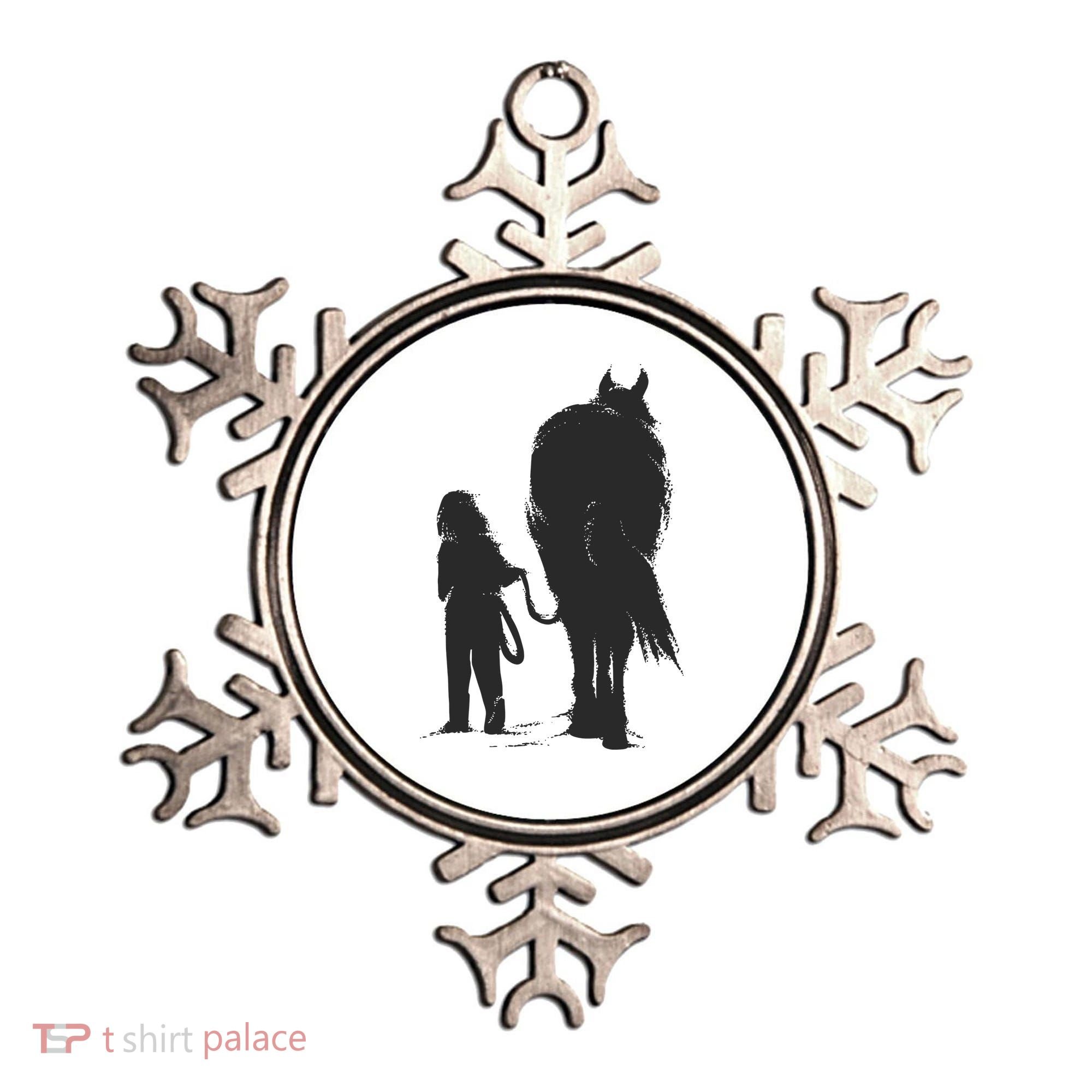 Girl With Horse Ornament
