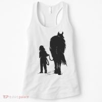 Girl With Horse Women's Tank Top thumb 0