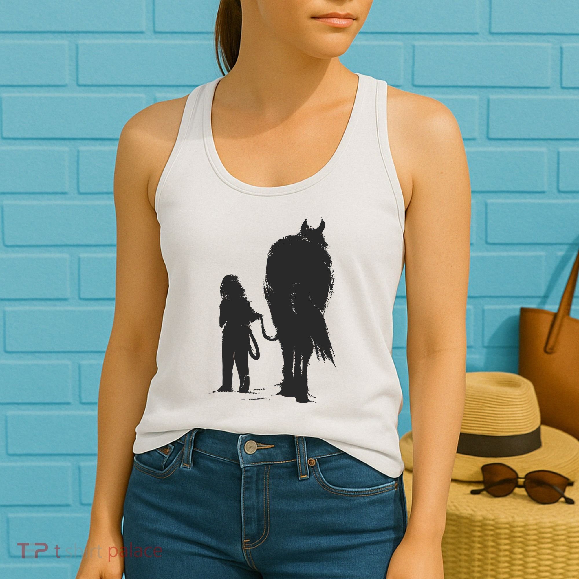 Girl With Horse Women's Tank Top