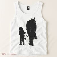 Girl With Horse Tank Top thumb 2