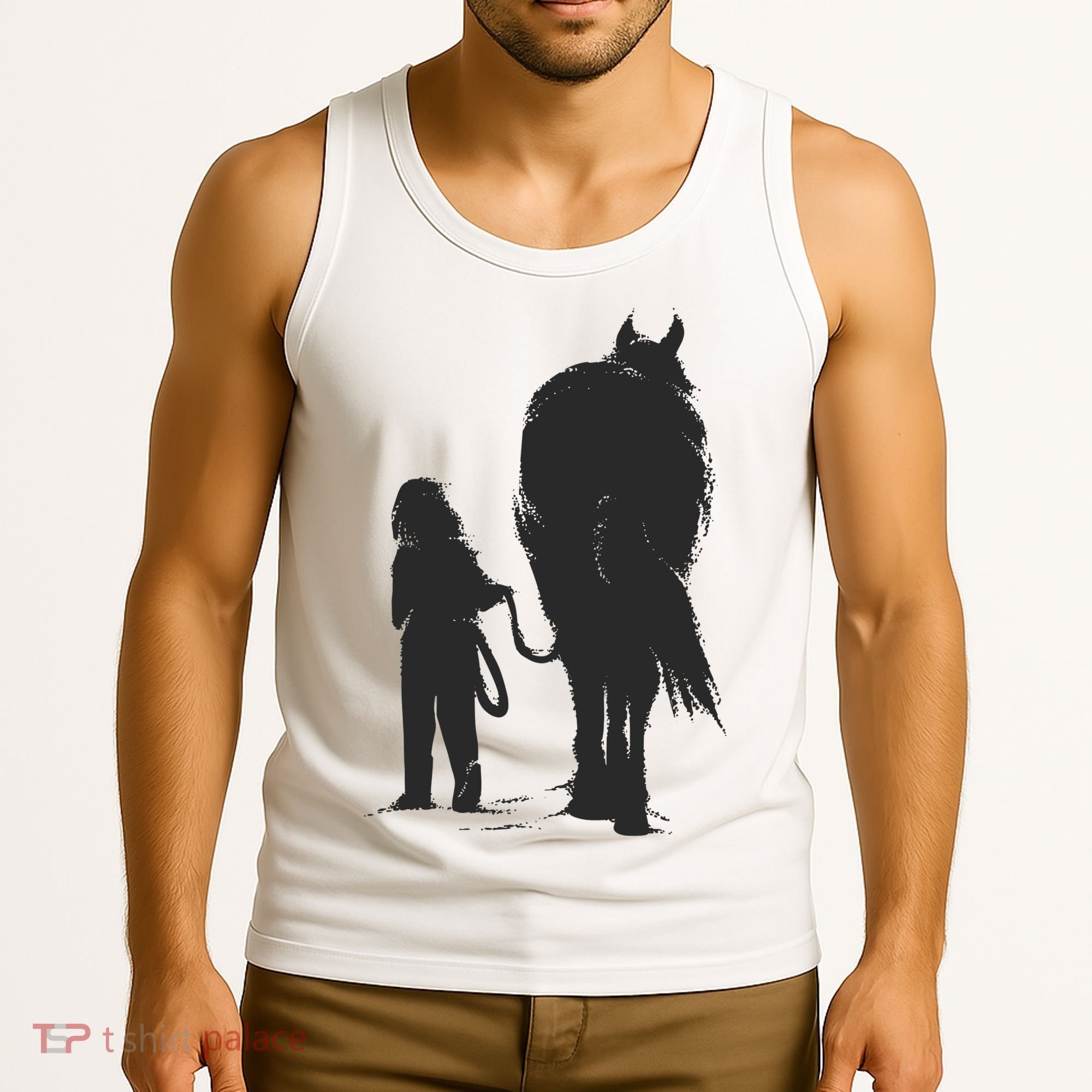 Girl With Horse Tank Top