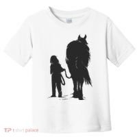 Girl With Horse Toddler T-Shirt thumb 0