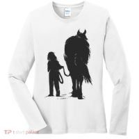Girl With Horse Women's Long Sleeve Shirt thumb 0