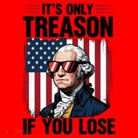 George Washington Its Only Treason If You Lose Santa Hat thumb 1