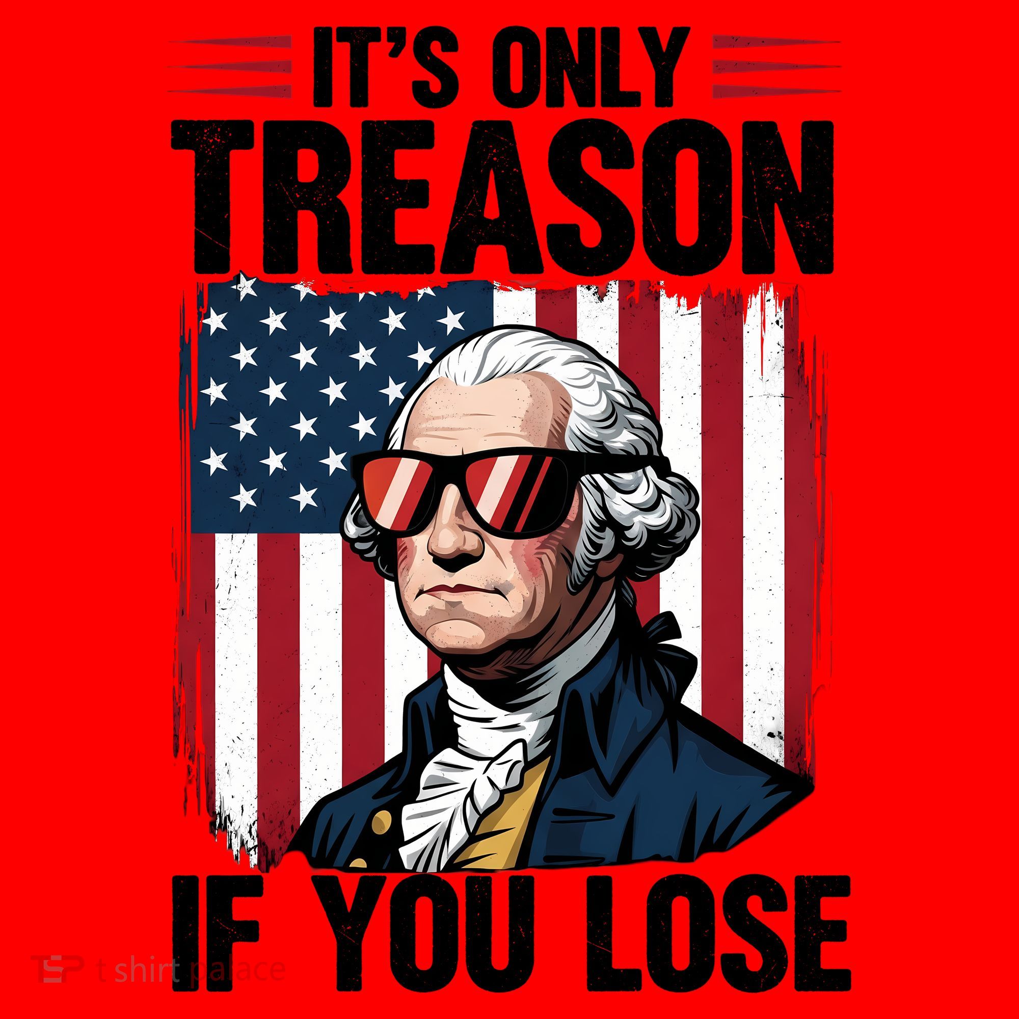 George Washington Its Only Treason If You Lose Santa Hat