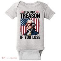 George Washington Its Only Treason If You Lose Baby Bodysuit thumb 0