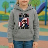 George Washington Its Only Treason If You Lose Kids Hoodie thumb 3