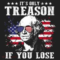 George Washington It's Only Treason If You Lose 4th Of July Hat thumb 2