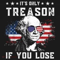 George Washington It's Only Treason If You Lose 4th Of July Apron thumb 3