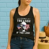 George Washington It's Only Treason If You Lose 4th Of July Women's Tank Top thumb 2