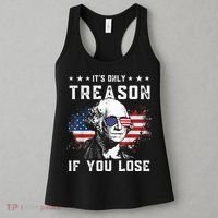 George Washington It's Only Treason If You Lose 4th Of July Women's Tank Top thumb 3