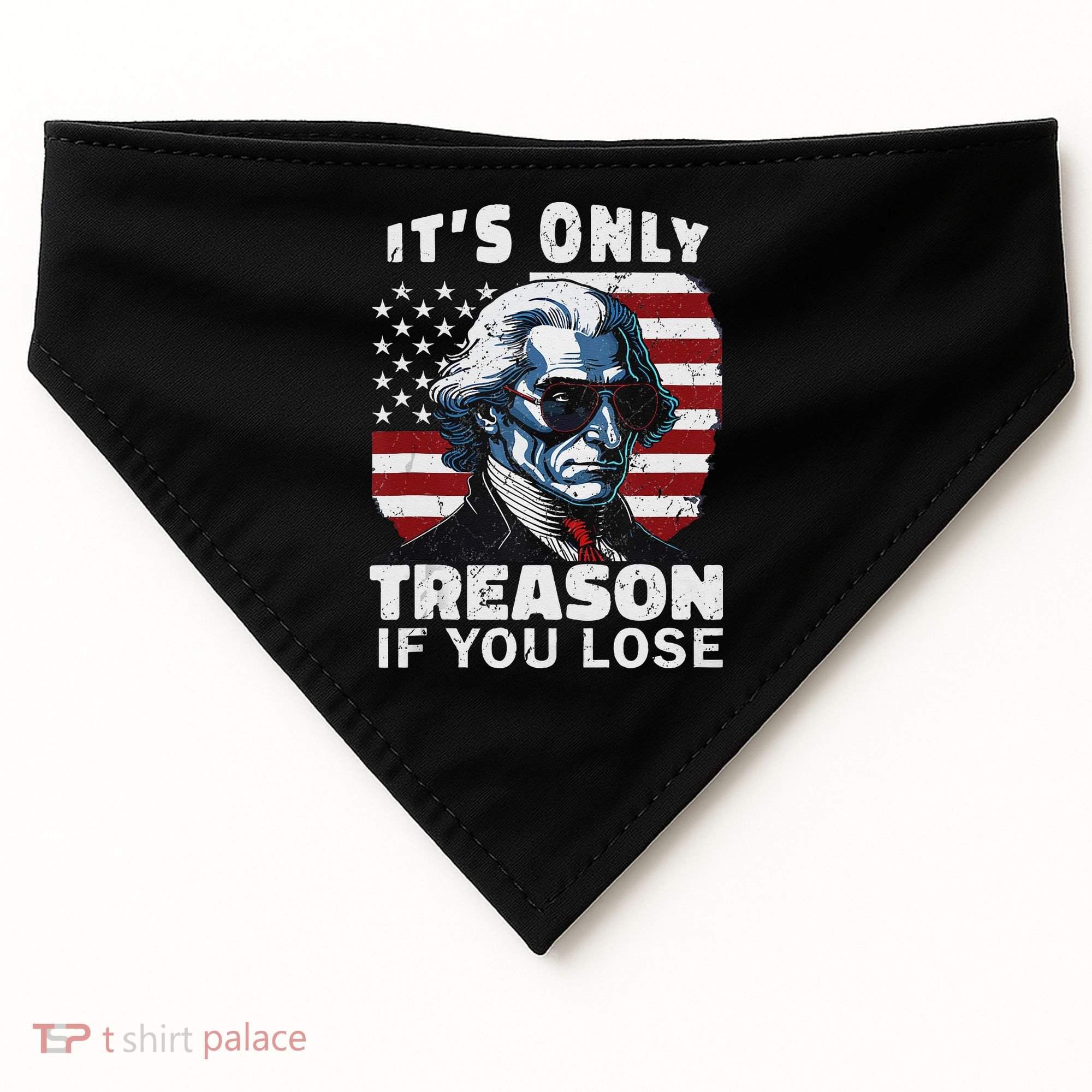 George Washington Its Only Treason If You Lose USA-Made Doggie Bandana