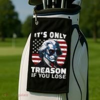George Washington Its Only Treason If You Lose Golf Towel thumb 2