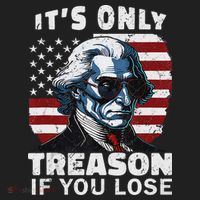 George Washington Its Only Treason If You Lose Golf Towel thumb 3