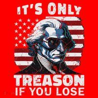 George Washington Its Only Treason If You Lose Santa Hat thumb 1