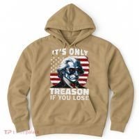 George Washington Its Only Treason If You Lose Hoodie thumb 0
