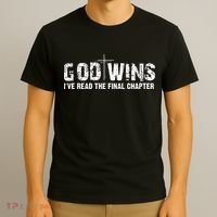 God Wins I Ve Read The Final Chapter Christian Faith Lover T-Shirt thumb 3