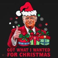 Got What I Wanted For Christmas Trump 2024 Won President Baby Bodysuit thumb 2