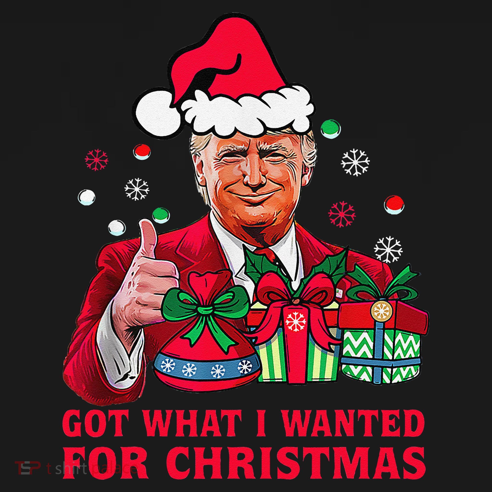 Got What I Wanted For Christmas Trump 2024 Won President Kids Sweatshirt
