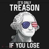 George Washington It's Only Treason If You Lose 4th Of July Women's Tank Top thumb 5