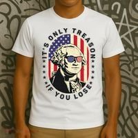 George Washington It's Only Treason If You Lose 4th Of July T-Shirt thumb 3