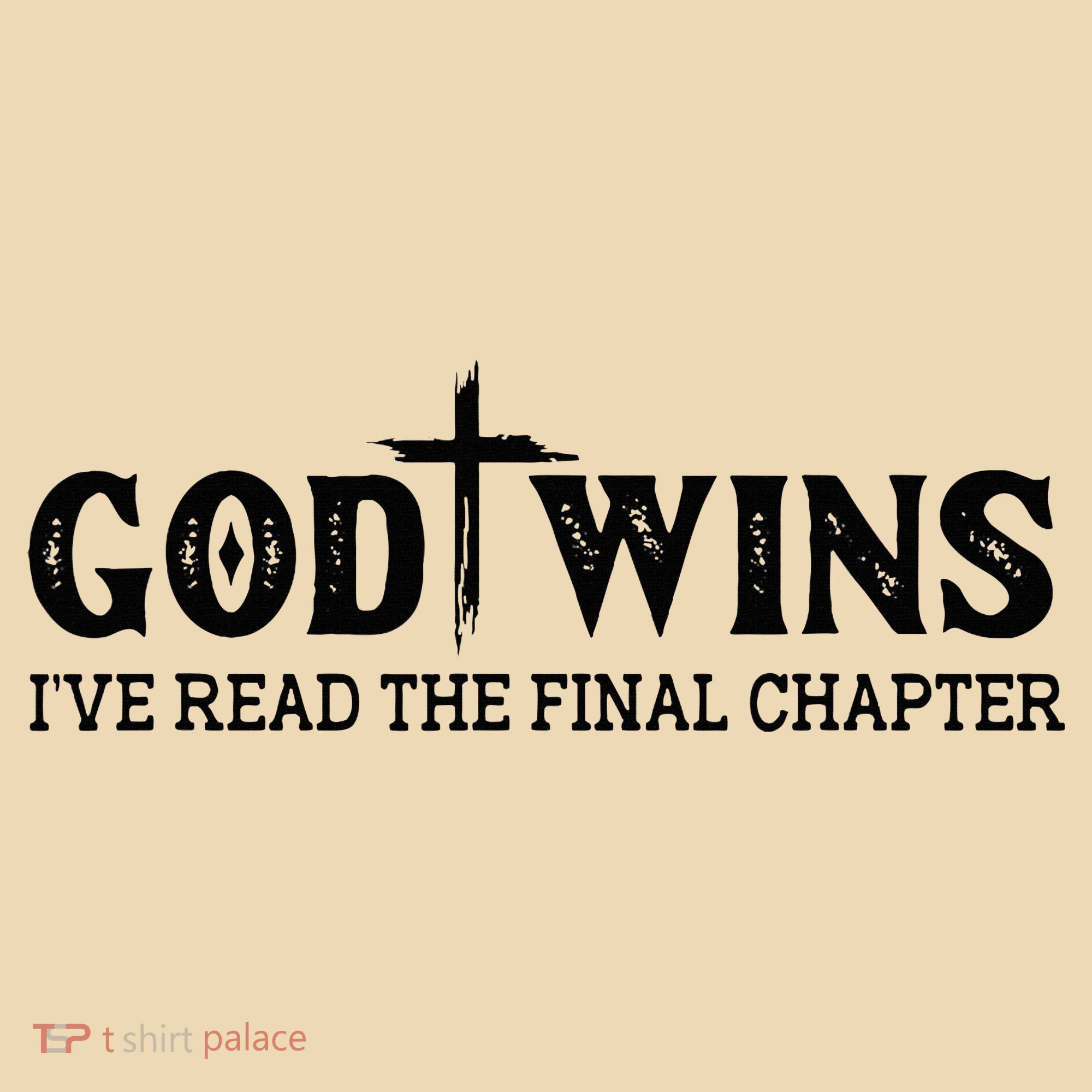 God Wins I Ve Read The Final Chapter Christian Cross Tote Bag