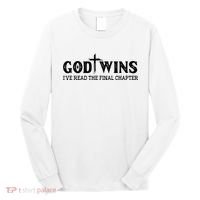 God Wins I Ve Read The Final Chapter Christian Cross Long Sleeve Shirt thumb 0