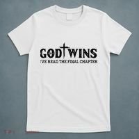 God Wins I Ve Read The Final Chapter Christian Cross T-Shirt thumb 5
