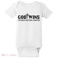 God Wins I Ve Read The Final Chapter Christian Cross Baby Bodysuit thumb 0