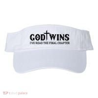 God Wins I Ve Read The Final Chapter Christian Cross Visor thumb 0