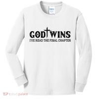 God Wins I Ve Read The Final Chapter Christian Cross Kids Long Sleeve Shirt thumb 0