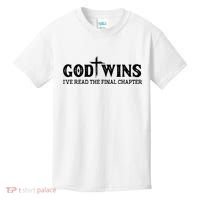 God Wins I Ve Read The Final Chapter Christian Cross Kids T-Shirt thumb 0