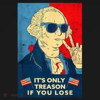 George Washington Its Only Treason If You Lose 4th Of July Women's Tank Top thumb 5