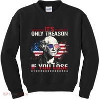 George Washington ItS Only Treason If You Lose Kids Sweatshirt thumb 0