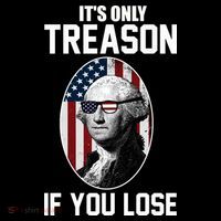 George Washington It's Only Treason If You Lose Stripe Pom Pom Beanie thumb 2