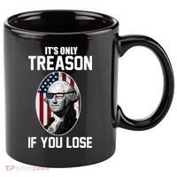 George Washington It's Only Treason If You Lose 11oz C Handle Ceramic Mug thumb 0