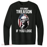 George Washington It's Only Treason If You Lose V.I.T. Fleece Crew Sweatshirt thumb 0