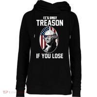 George Washington It's Only Treason If You Lose Womens Funnel Neck Pullover Hood thumb 0
