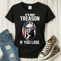 George Washington It's Only Treason If You Lose Women's T-Shirt thumb 3