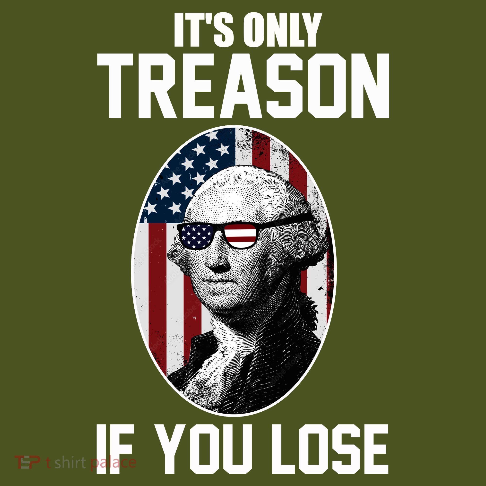 George Washington It's Only Treason If You Lose The Baniff Cuffed Pom Beanie