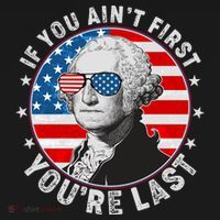 George Washington If You Ain't First You're Last Women's Hoodie thumb 2