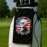 George Washington If You Ain't First You're Last Golf Towel thumb 2
