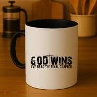 God Wins IVe Read The Final Chapter Gift Coffee Mug thumb 4