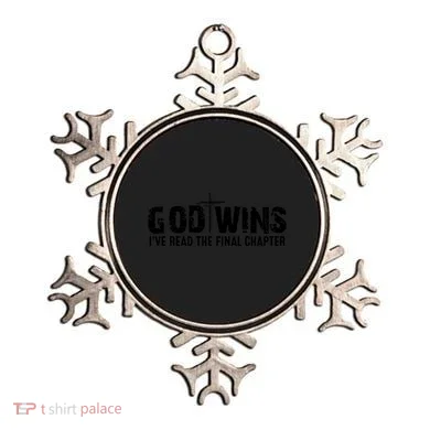 God Wins IVe Read The Final Chapter Gift Ornament