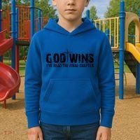 God Wins IVe Read The Final Chapter Gift Kids Hoodie thumb 2